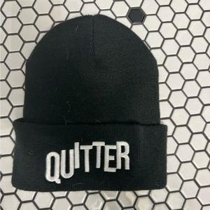 Truth orange quitter beanie hat OS